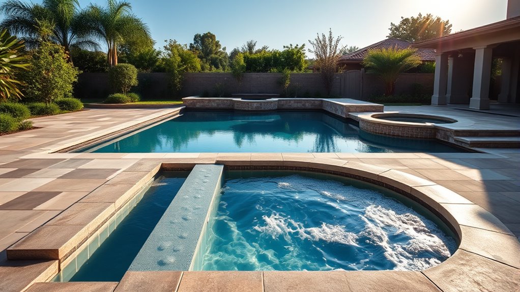 spa addition pool costs