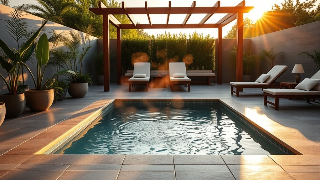 spa and small pool integration