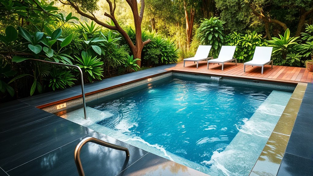 strategic spa pool landscaping