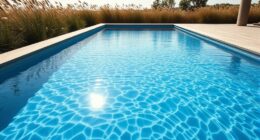 sun orientation enhances pool warmth
