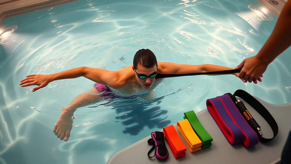 swim spa tether training