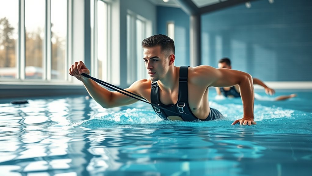 swim spa tether training