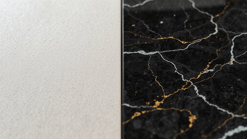 tile versus stone surfaces