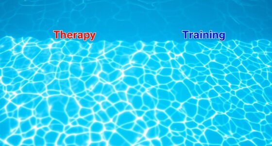 training vs therapy water temperatures