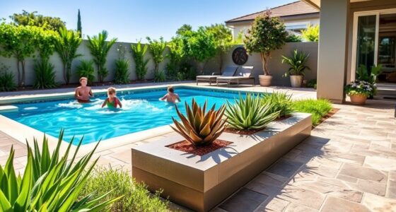 water resistant pool landscaping