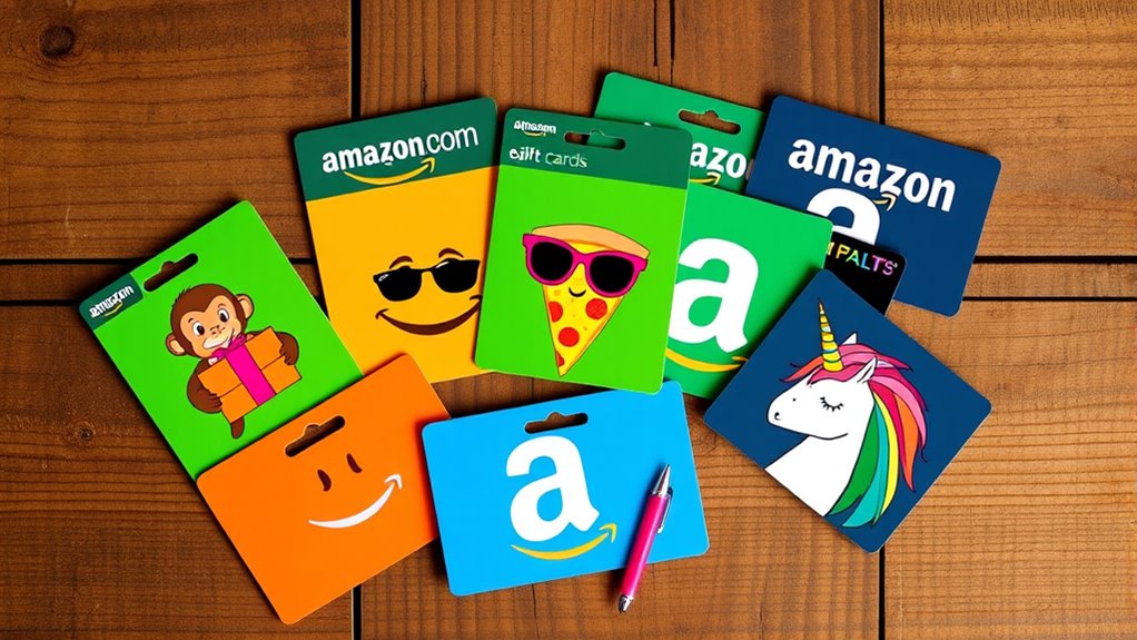 humorous amazon gift card designs