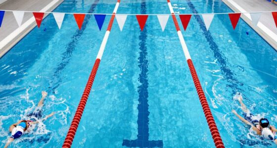 backstroke markers and flags