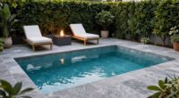 chic small yard pool