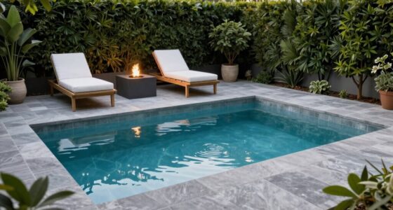 chic small yard pool