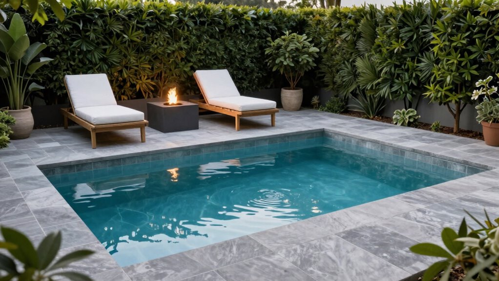 chic small yard pool