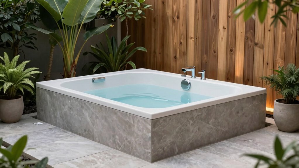 compact stylish outdoor plunge