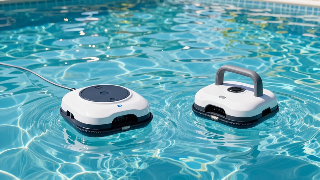 corded vs cordless pool robots