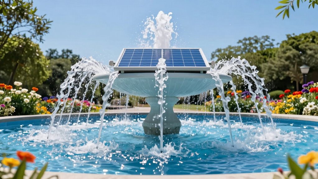 eco friendly solar fountain benefits