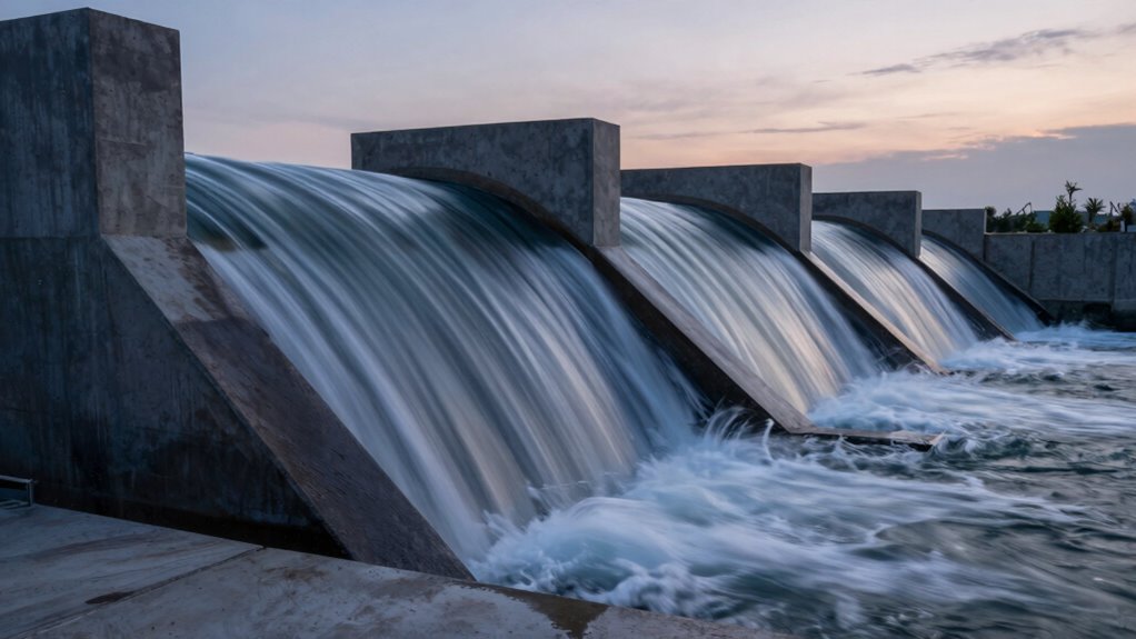 effective spillway noise reduction