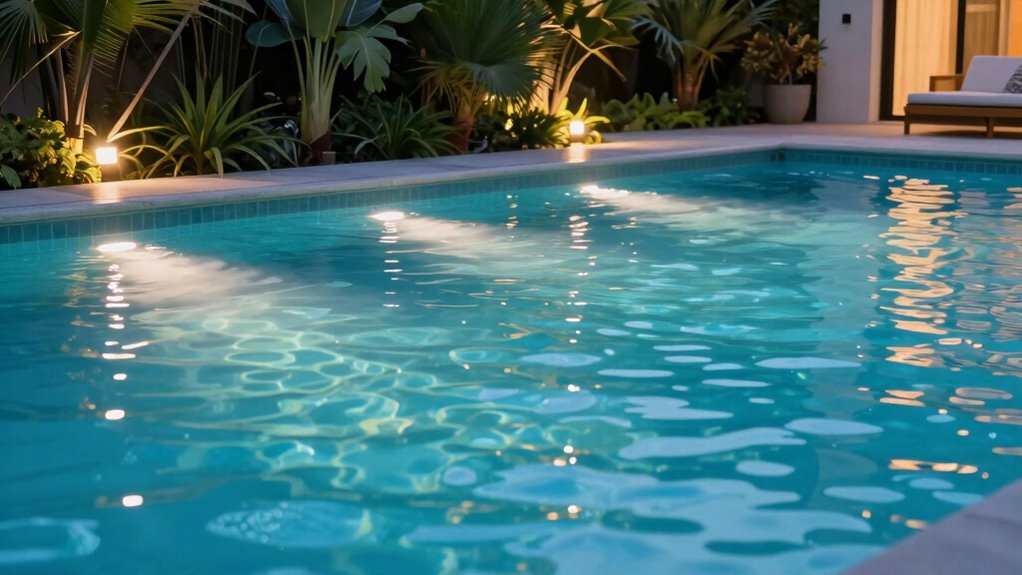 glare free adjustable pool lighting