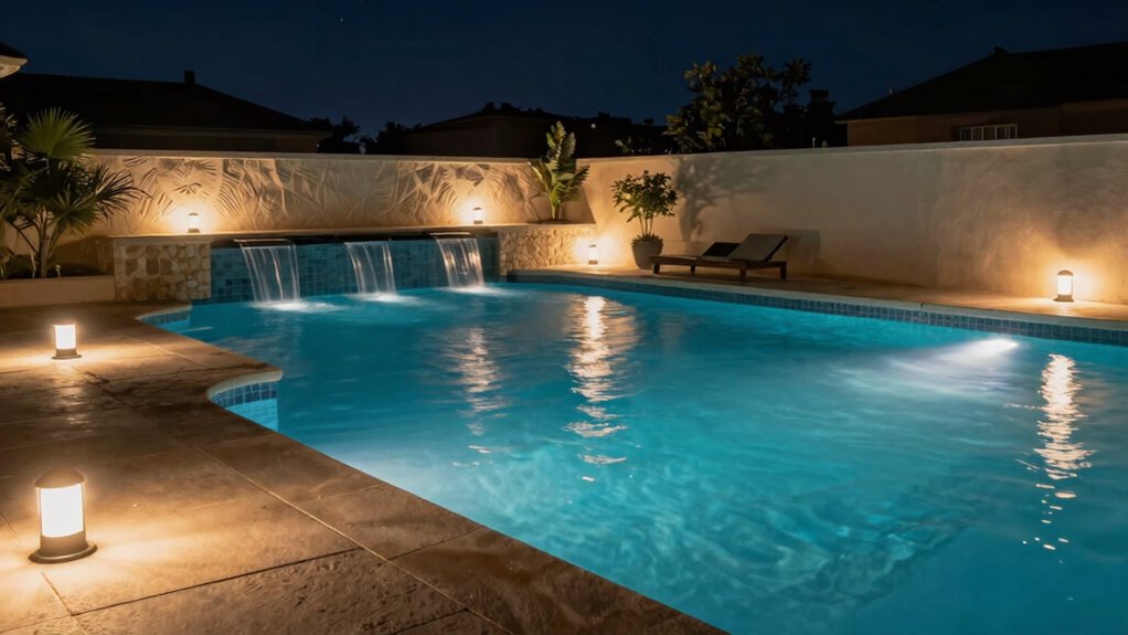 illuminate and accentuate pool