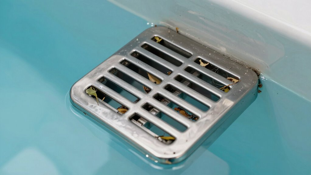 inspect and clear pool debris