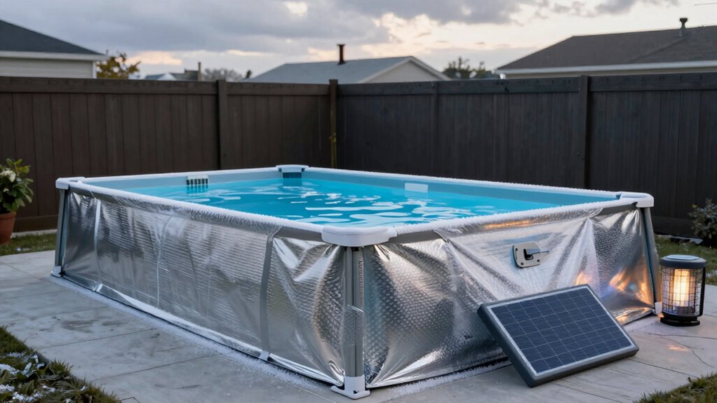 insulate pool area effectively