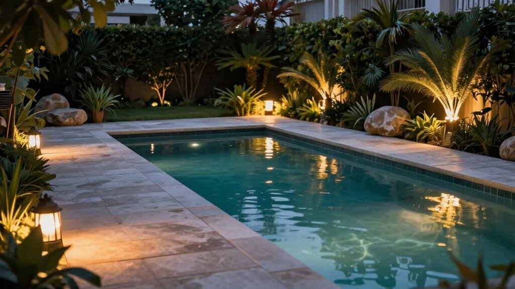 layered strategic outdoor lighting