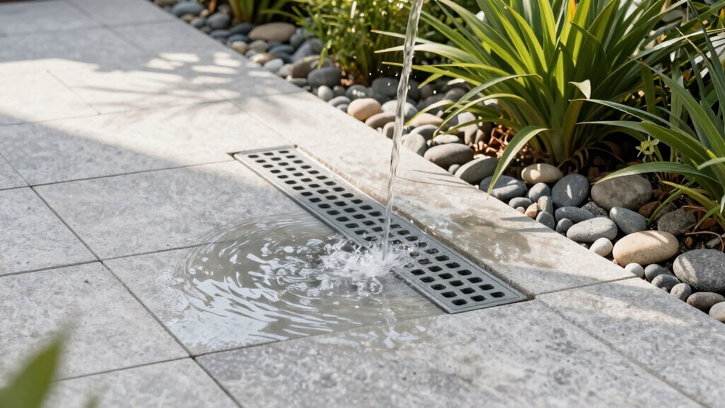 optimal outdoor shower drainage