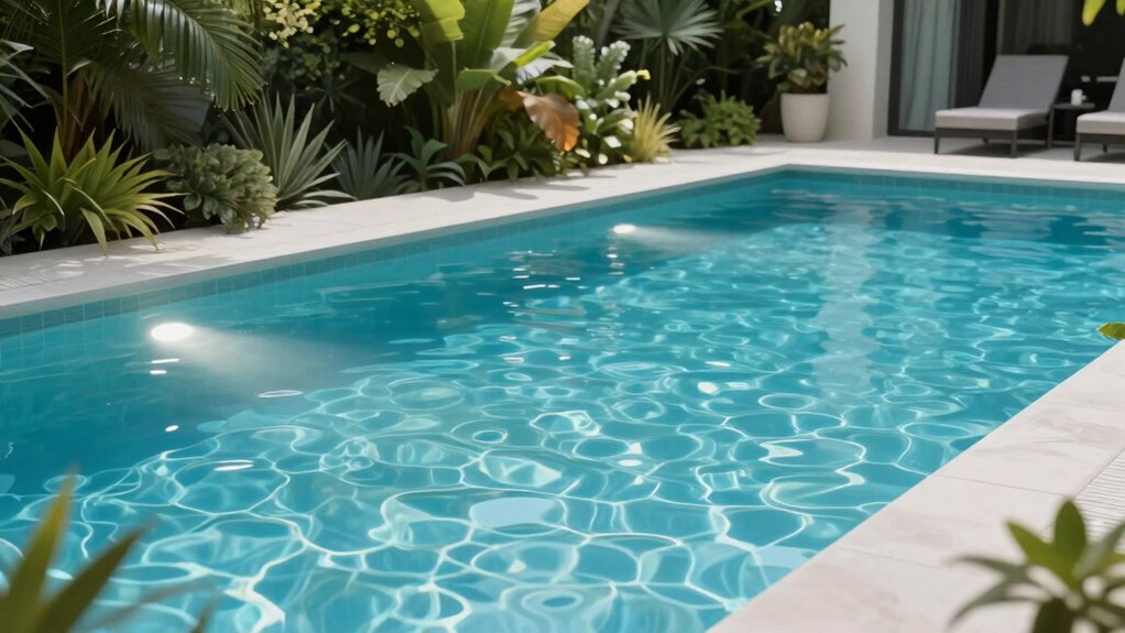 optimal pool lighting angles