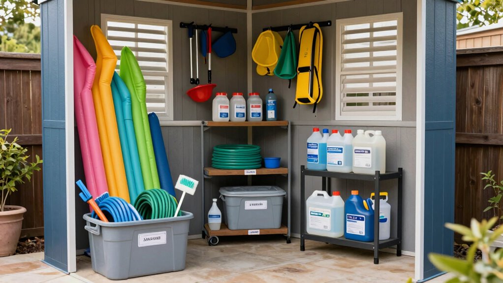 organize supplies for accessibility