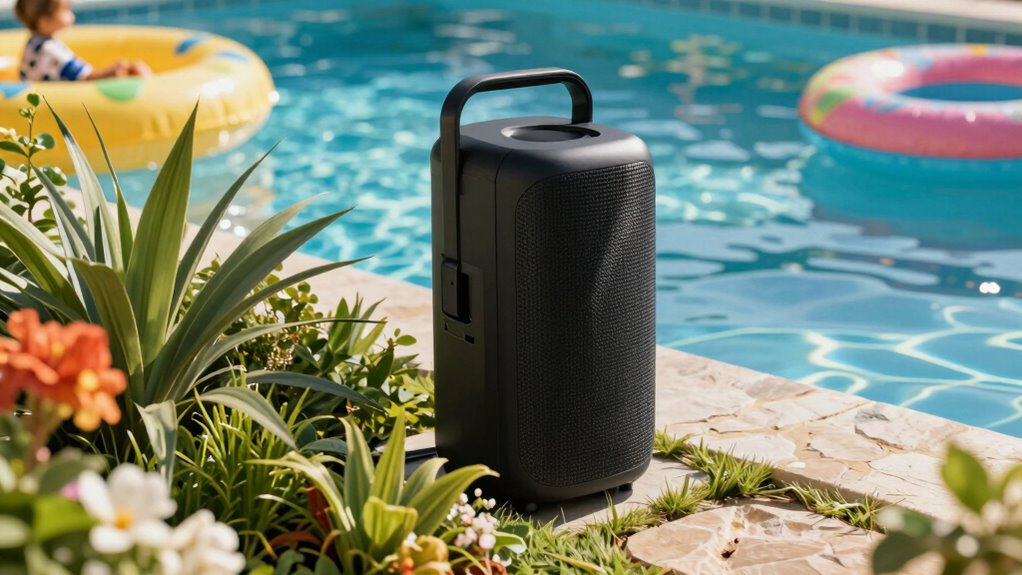 outdoor pool speaker selection