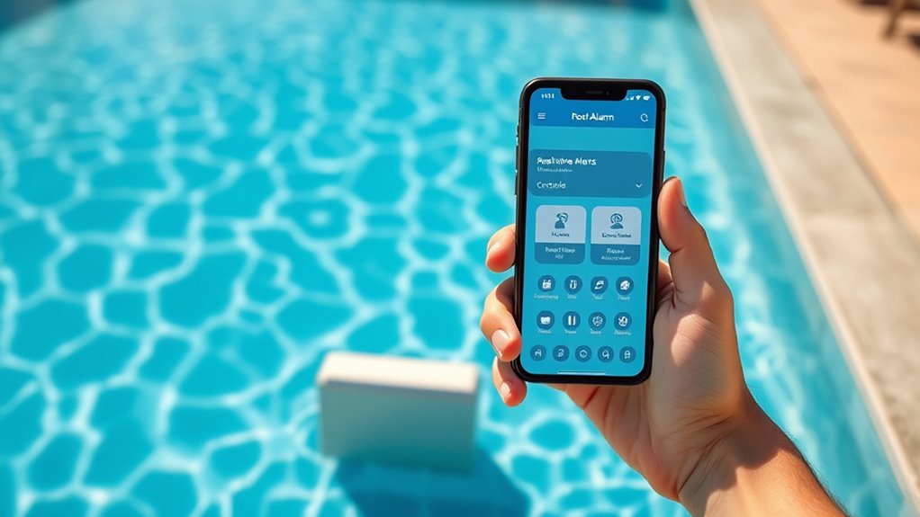 pool alarm compatibility features