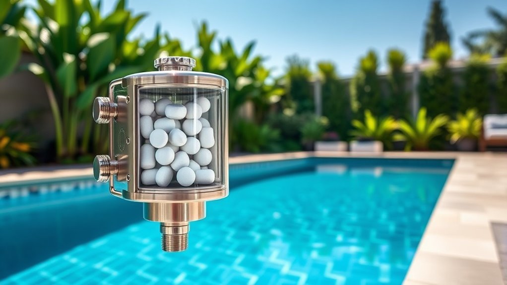 pool chlorine feeder features