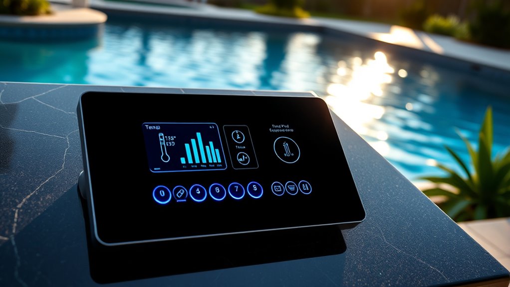 pool control panel selection
