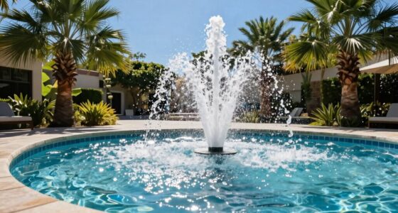 pool fountain cooling
