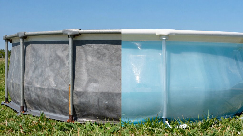 pool frame material comparison