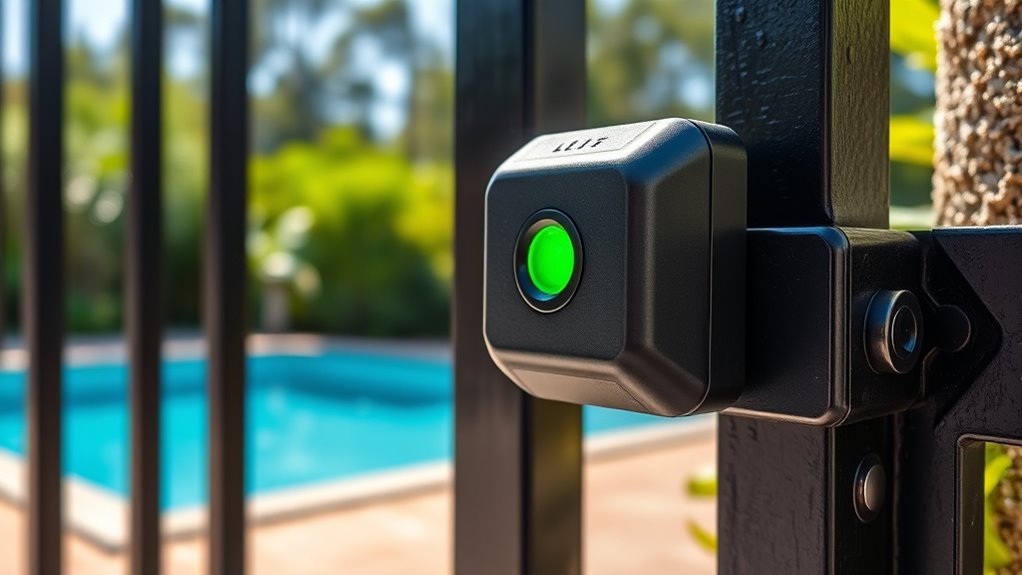 pool gate alarm features