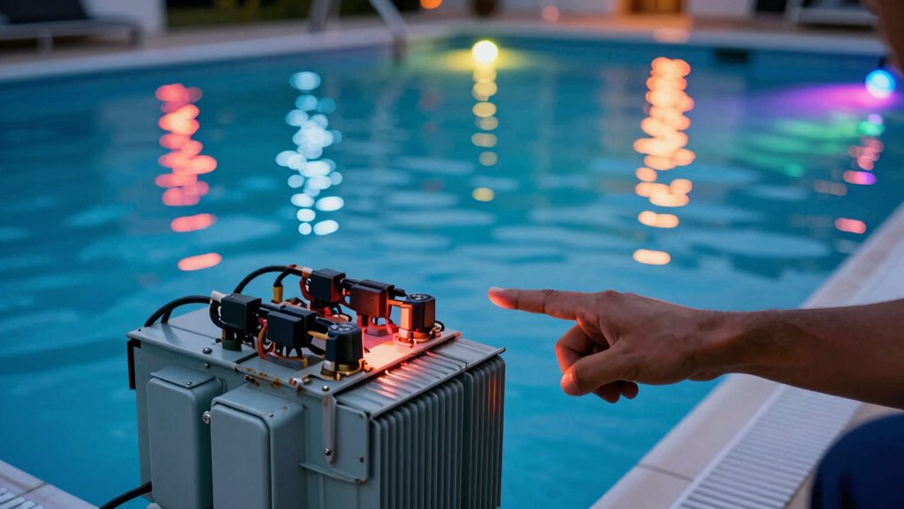 pool light electrical maintenance