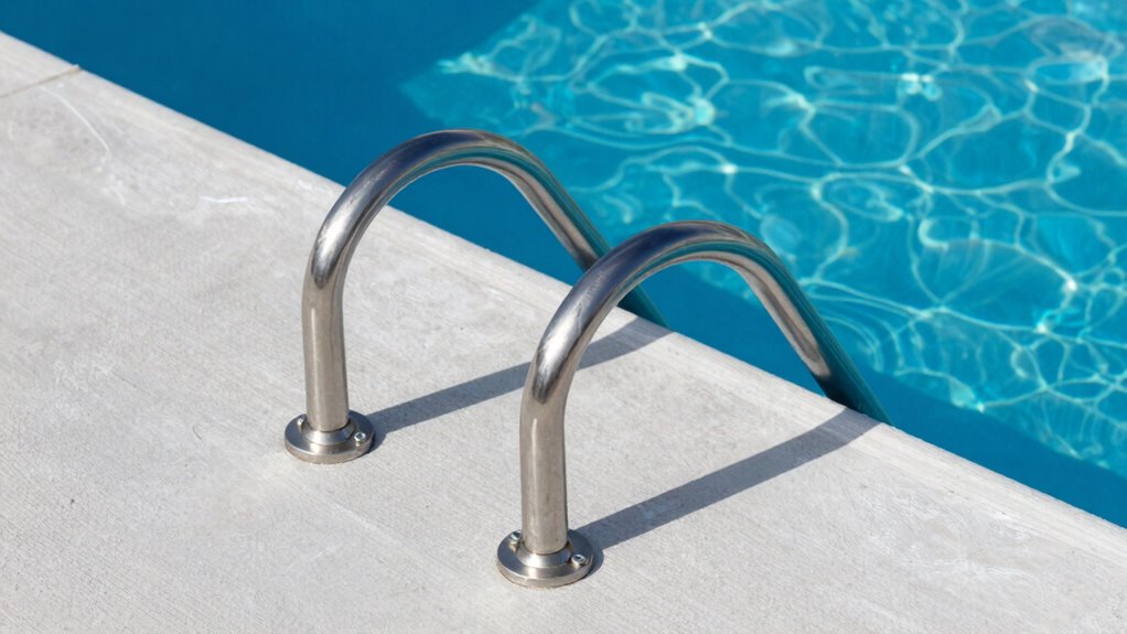 pool rail material durability