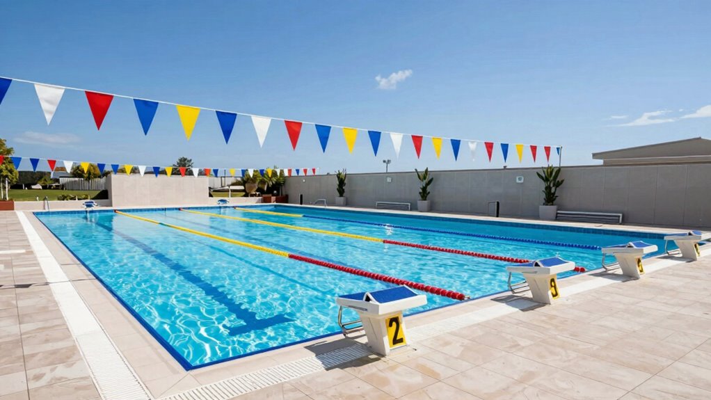 pool setup and layout