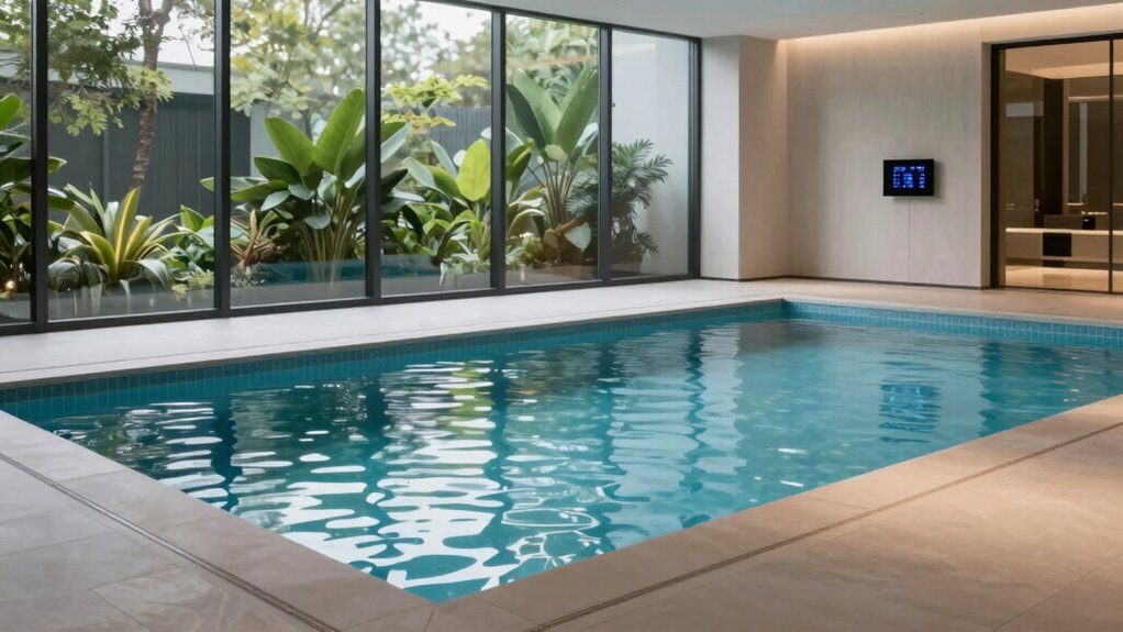 pool size setup temperature