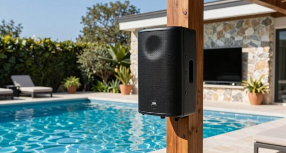poolside speaker tv placement