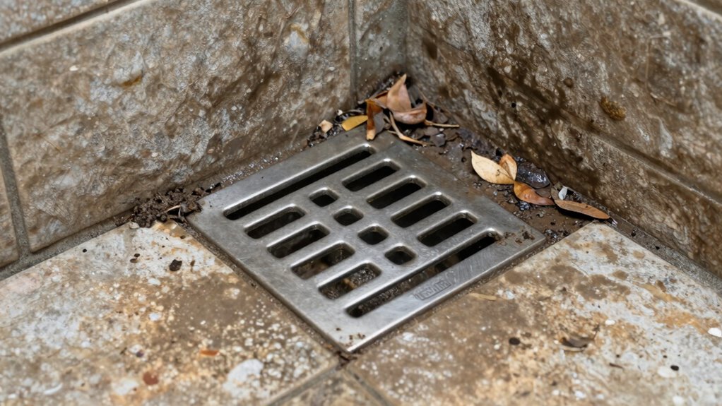 proper drainage trenching and gravel