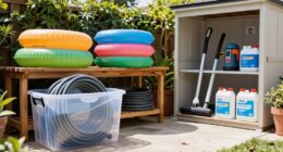 proper off season pool storage