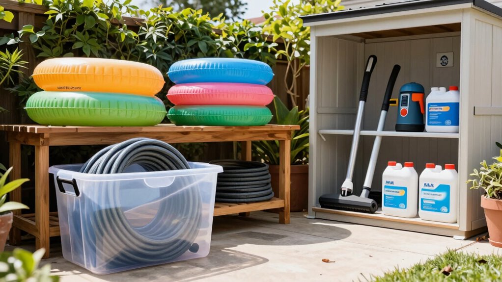 proper off season pool storage