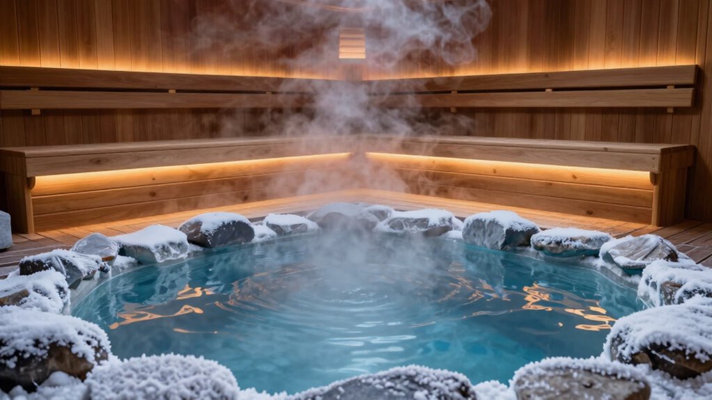 sauna cold plunge timing