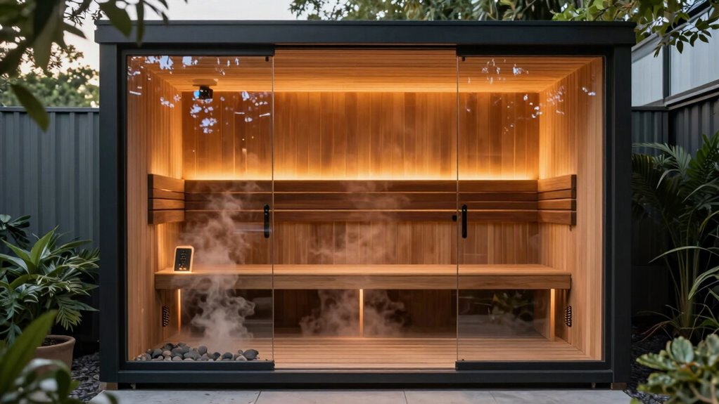 sauna features for recovery