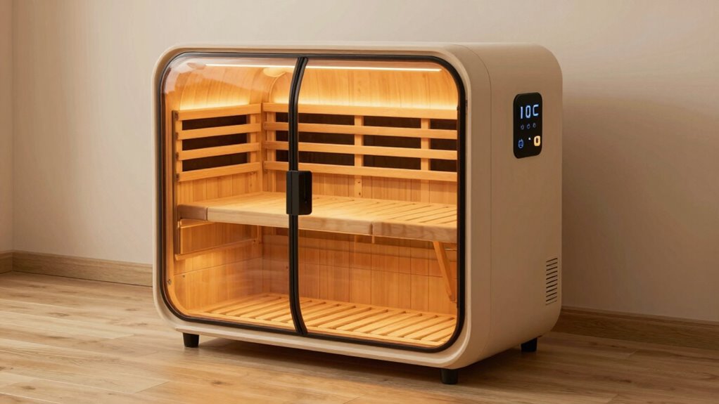 sauna size safety features