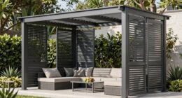 top aluminum louvered pergolas
