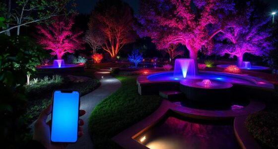 top app controlled rgb landscape lights
