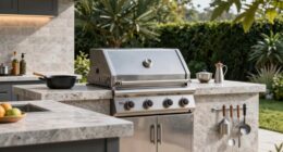 top built in outdoor grills
