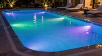 top fiberglass pool lighting
