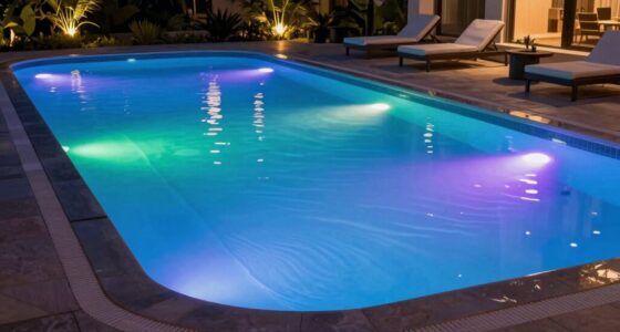 top fiberglass pool lighting