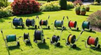top heavy duty hose reel carts
